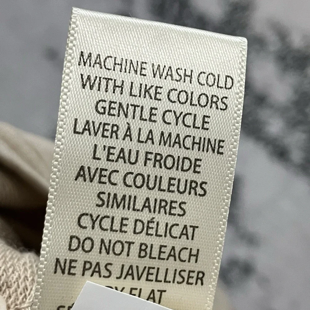 Max Studio Wide Leg Jumpsuit Size Small NWT Beige Sleeveless Tie Waist Minimal - Picture 14 of 15